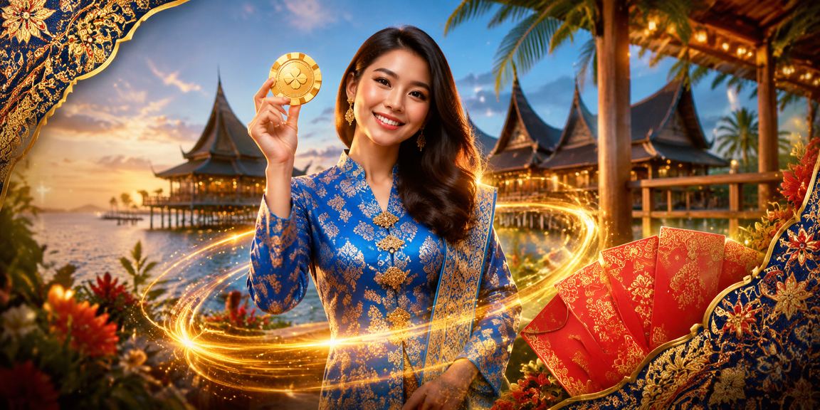 Promosi sampul merah bonus kasino di Sarawak dengan tema baju kurung
